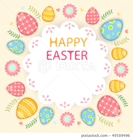 Easter colorful poster 49589496