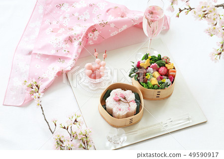 Cherry blossom lunch box lunch Cherry blossom lunch box lunch 49590917
