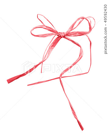 Coral raffia bow Coral raffia bow 49592430