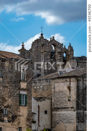 Sky over the town of Matera, Basilicata, Italy 49596700