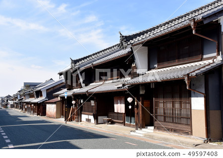 Udatsu rising townscape Udatsu rising townscape 49597408