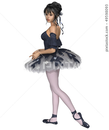 Ballerina in Dark Blue Snowflake Tutu Ballerina in Dark Blue Snowflake Tutu 49598093