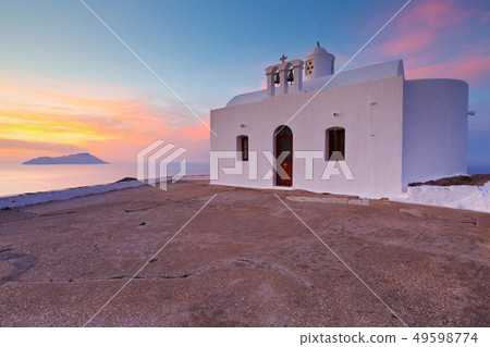 Plaka village, Milos island. Plaka village, Milos island. 49598774