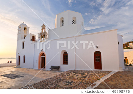 Plaka village, Milos island. Plaka village, Milos island. 49598776