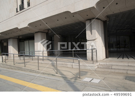 Slope for safe driving with a wheelchair Slope for safe driving with a wheelchair 49599691