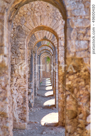 lot of camp arches standing in a row in each other lot of camp arches standing in a row in each other 49600480
