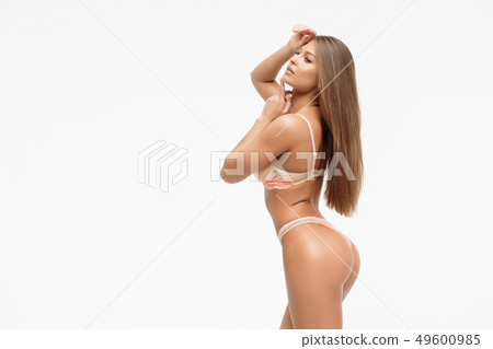 Attractive charming woman in lingerie 49600985