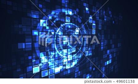 Abstract circle cyber digital technology graphic Abstract circle cyber digital technology graphic 49601138