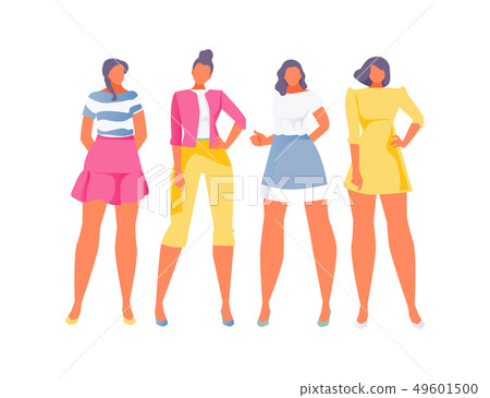 Fashionable summer girls Fashionable summer girls 49601500