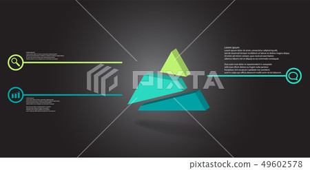 3D illustration infographic template with embossed 3D illustration infographic template with embossed 49602578