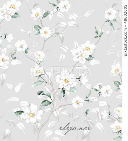 Fresh watercolor hand painted flower 49602605