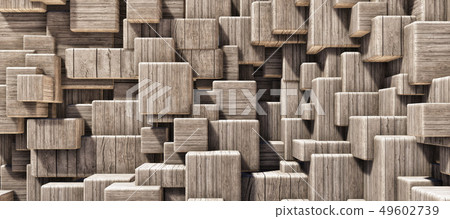 Vibrant Detailed Abstract Interior Wood Grain Stock Illustration