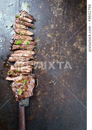 Traditional barbecue skirt steak  49602766