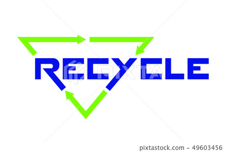 Recycle emblem on Recycle emblem on 49603456