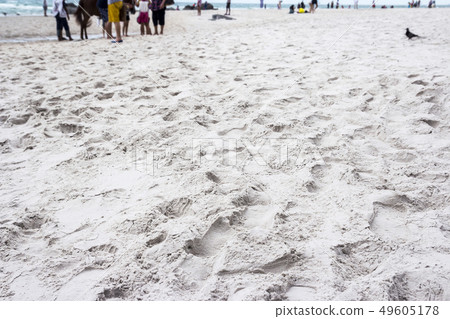 Footprints on the sand 49605178