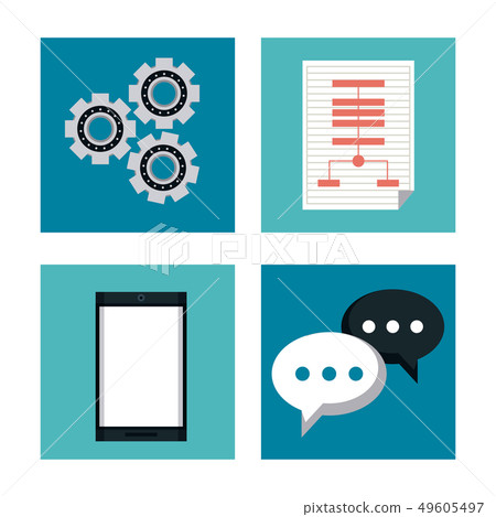 Database and hosting icons Database and hosting icons 49605497