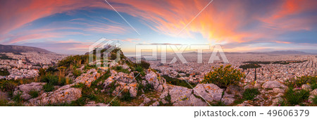 Lycabettus hill in Athens. 49606379
