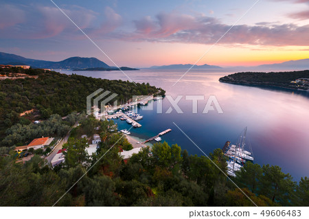 Spilia harbour in Meganisi. 49606483