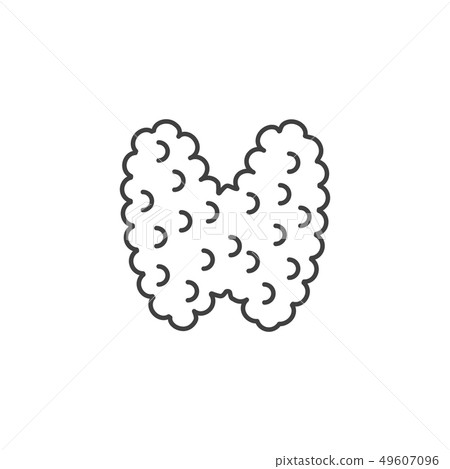 Thyroid Vector Line Icons Thyroid Vector Line Icons 49607096