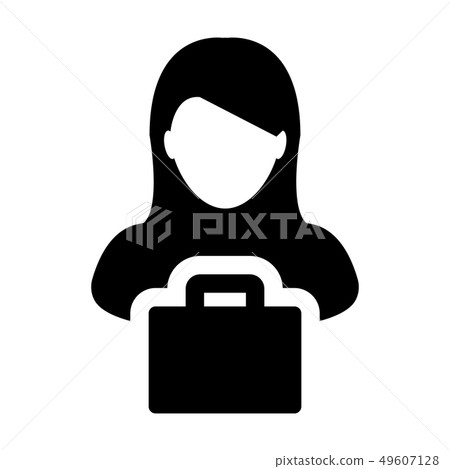 Retail icon vector female person profile avatar Retail icon vector female person profile avatar 49607128