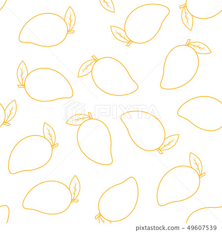 Seamless pattern with mango Seamless pattern with mango 49607539