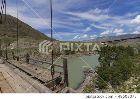 Old wooden Bridge Old wooden Bridge 49608075