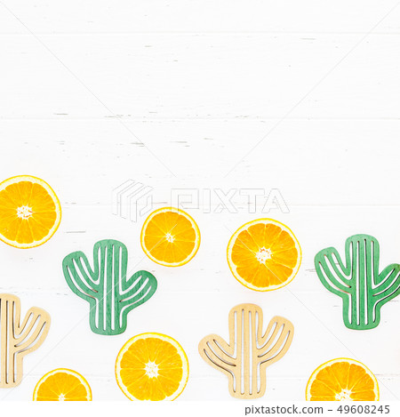 Fresh oranges pattern on white background Fresh oranges pattern on white background 49608245