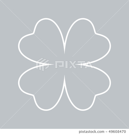 Clover flat icon Clover flat icon 49608470
