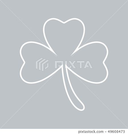 Clover flat icon 49608473