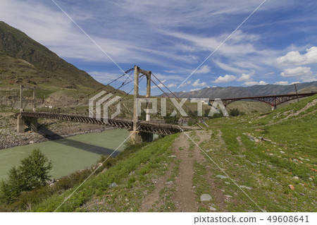 Old wooden Bridge Old wooden Bridge 49608641