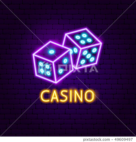 Casino Game Neon Label Casino Game Neon Label 49609497