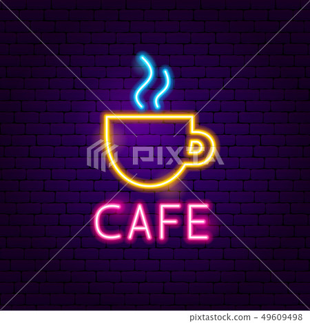 Cafe Neon Label 49609498