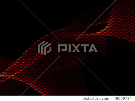 Hexagonal Background with Flame Pattern 49609724
