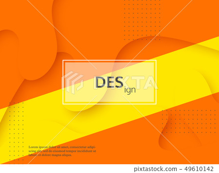 Liquid abstract yellow and orange background. Liquid abstract yellow and orange background. 49610142