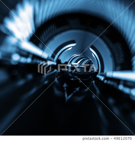 Modern abstract road tunnel Modern abstract road tunnel 49612070