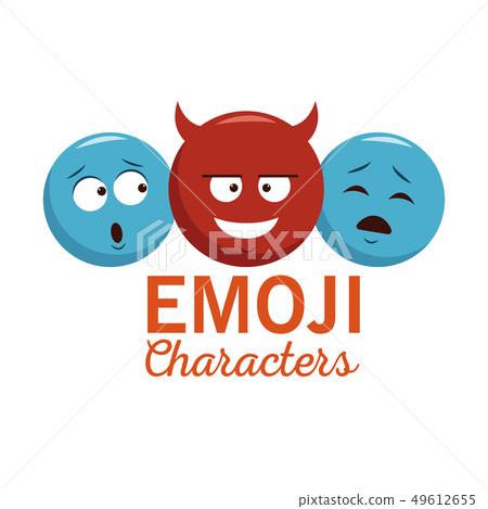 Emoji chat characters Emoji chat characters 49612655