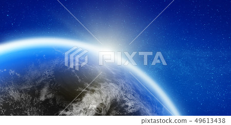 Planet Earth space horizon 49613438