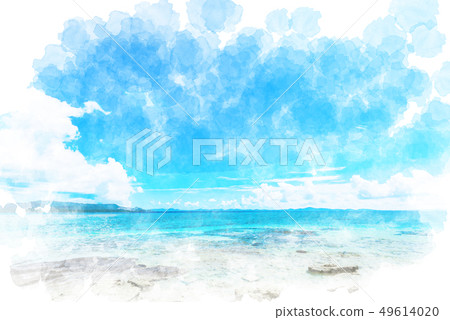 The sea of Okinawa Minnajima The sea of Okinawa Minnajima 49614020