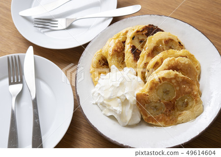 Banana Pancake and Yogurt Yogurt Banana Pancake and Yogurt Yogurt 49614604