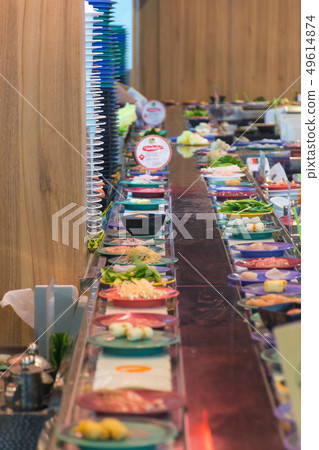Japan restaurant belt buffet 49614874