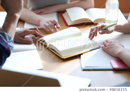Student studying Student studying 49616155