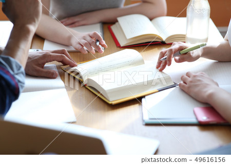 Student studying Student studying 49616156