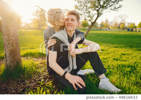 stylish american family 49616632