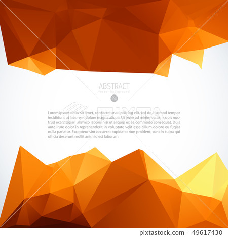 Red triangle background banner brochure template 49617430