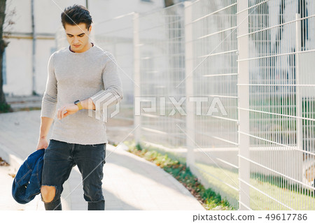 stylish guy in the city 49617786