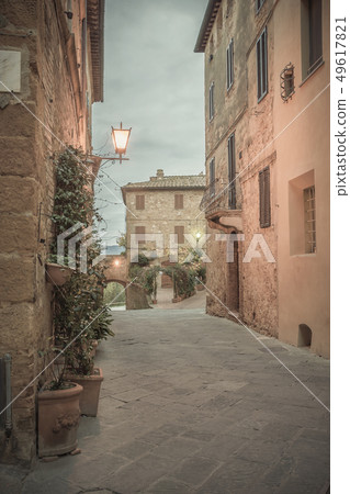 Vintage photo with Italian Town 49617821