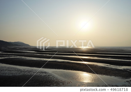 下午美麗的海灘是美麗的下午海岸 49618718