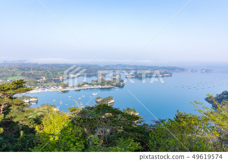 從Otakamori天文台的松島壯觀的景色 從Otakamori天文台的松島壯觀的景色 49619574