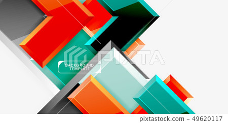 Glossy arrows geometric background Glossy arrows geometric background 49620117