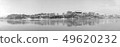 Jinju-si Namgang winter snow landscape black and white panorama 49620232
